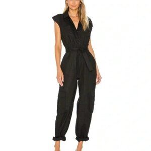 YFB 100% Cotton Black Jumpsuit, Size S